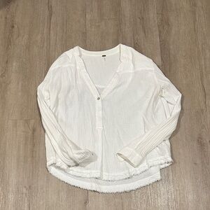 Free People Linen Blouse